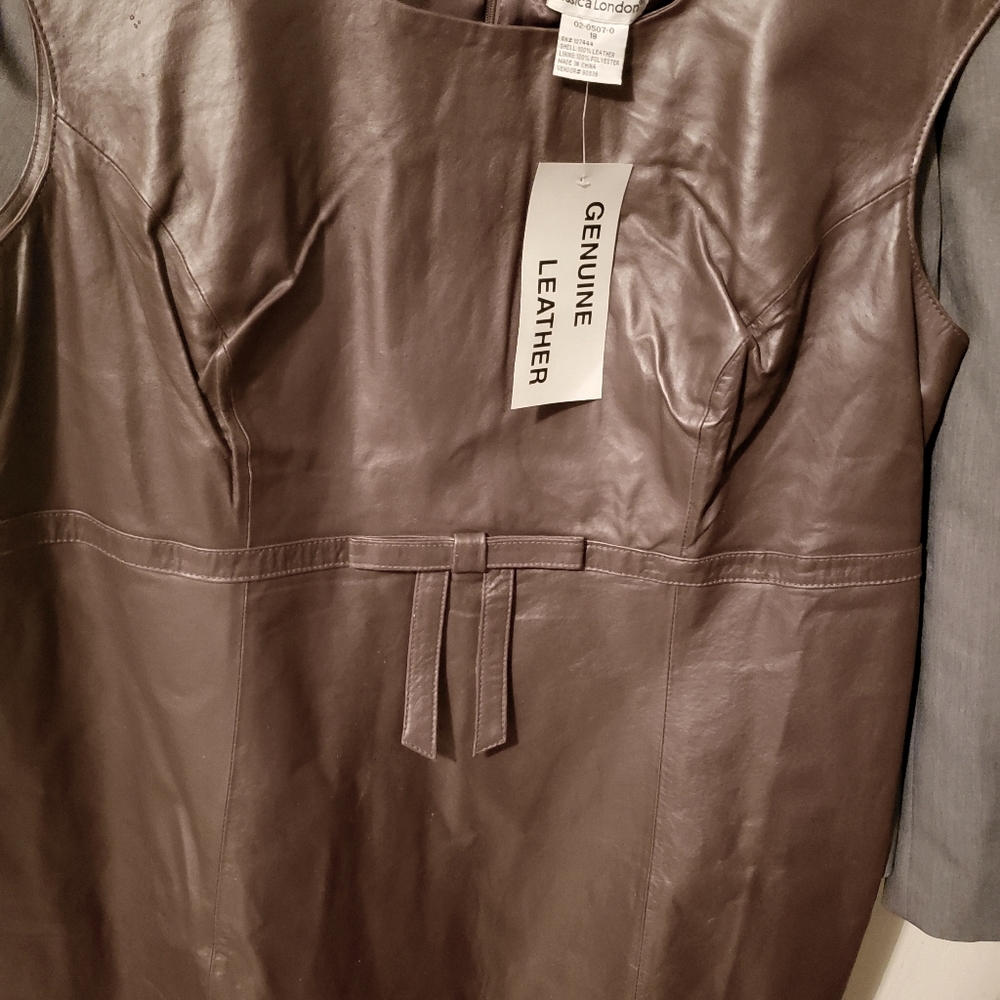 Leather dress